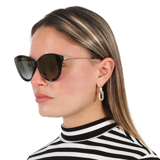 Jimmy Choo Grey Gold Mirror Cat Eye Ladies Sunglasses (Arriving In Delhi) image 2