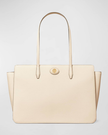 TORY BURCH Robinson Pebbled Tote -  New Cream image 0