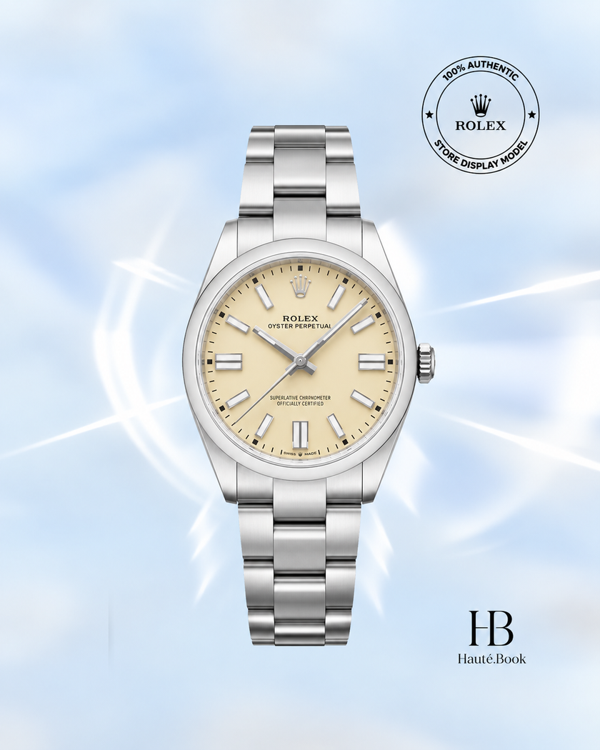 [Brand New] Rolex Oyster Perpetual Beige Stainless Steel 134300 41 mm