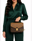 [RUNWAY/UN-USED]LOUIS VUITTON Monogram Reverse Pochette Metis Brown