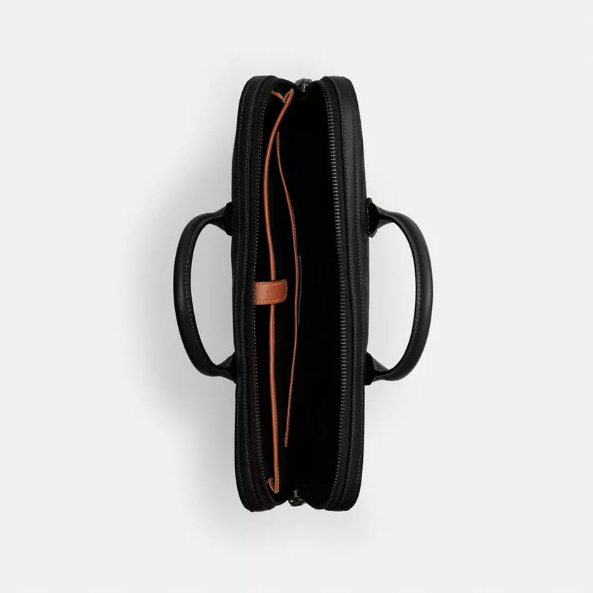 COACH Theo Work Bag In Signature Jacquard - Black image 2