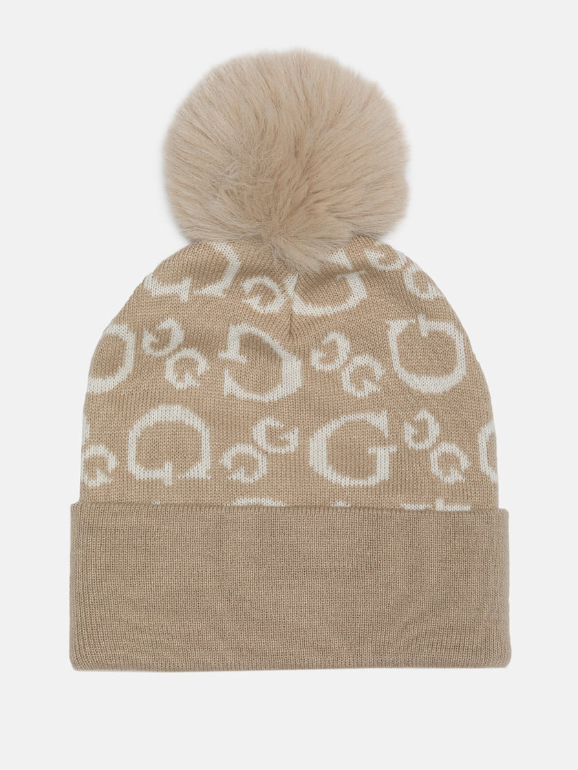 Guess G Logo Beanie - Neutral image 0