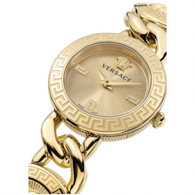 VERSACE Stud Icon Quartz Gold Dial Ladies Watch image 2