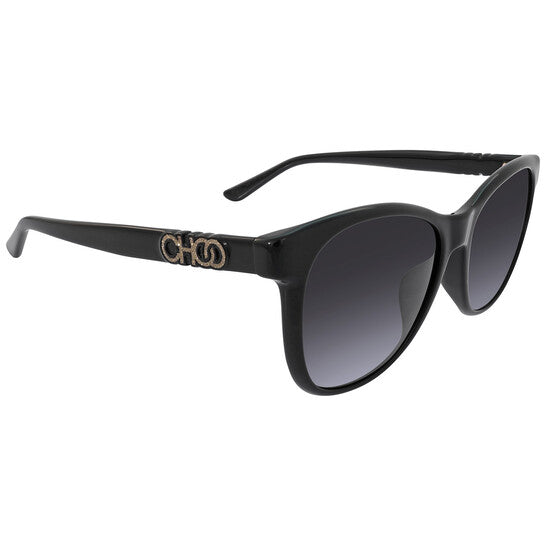 JIMMY CHOO Dark Grey Gradient Butterfly Ladies Sunglasses (Arriving In Delhi) image 1