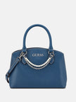 Guess Jeanine Faux-Pearl Charm Satchel - Blue image 0
