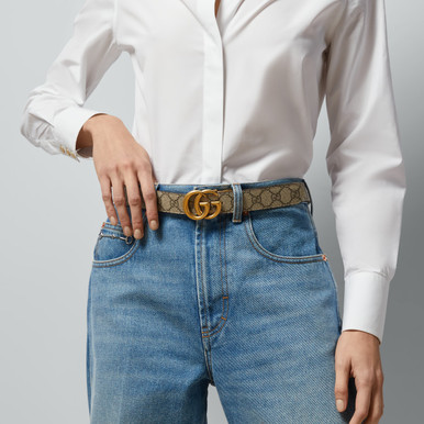 GUCCI GG Marmont Reversible Belt - Brown image 3