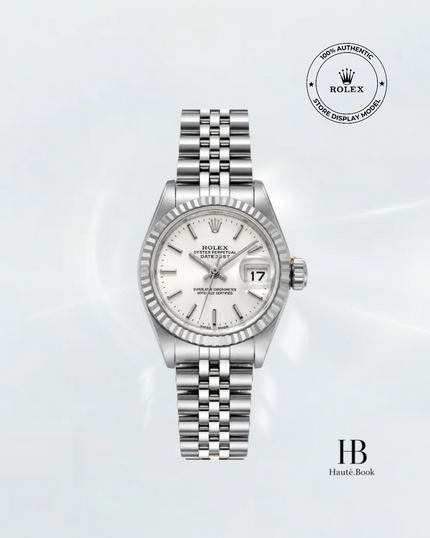 [Store Display] ROLEX Datejust Silver Jubilee Stainless Steel White Gold 26 mm