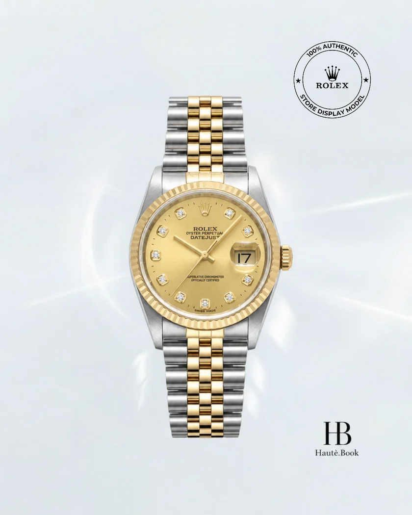 [Store Display] ROLEX Datejust Champagne Diamond Jubilee Yellow Gold Stainless Steel 36 mm