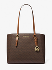 [AT DELHI] MICHAEL KORS Charlotte Large 3-in-1 Signature Logo Tote Bag -Brown image 4