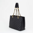 CHANEL GST Black Caviar Gold Hardware