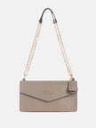 Guess Kiran Logo Shine Convertible Crossbody - Gray image 0