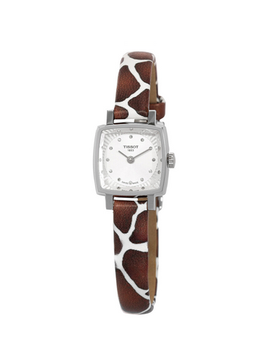 TISSOT Lovely Giraffe Quartz Diamond Silver Dial Ladies Watch image 0