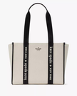 Kate Spade Kip Canvas Large Tote - Natural Multi ( Arriving In Delhi ) image 4