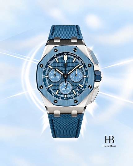 [Brand New] Audemars Piguet Royal Oak Offshore Selfwinding Chronograph 26420SO Stainless Steel Blue Dial 43 mm