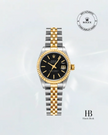 [Store Display] ROLEX Datejust Black Tapestry Jubilee Yellow Gold Stainless Steel 26 mm
