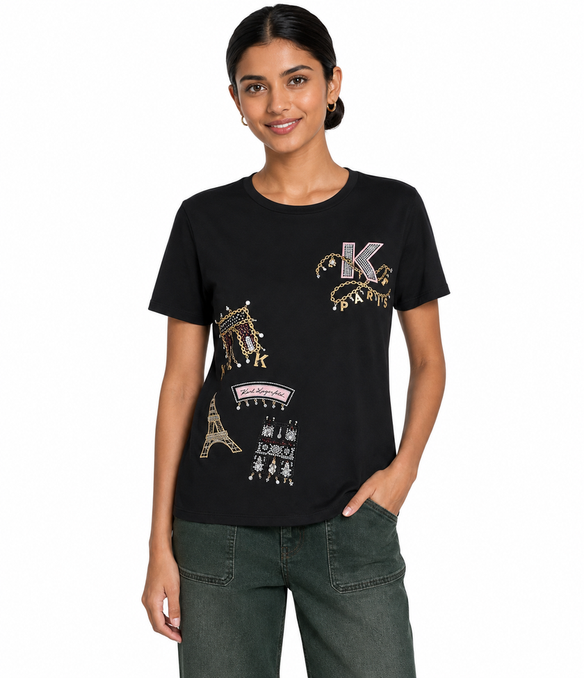 KARL LAGERFELD Karl Paris Icons Tee