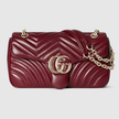 GUCCI GG Marmont Medium Shoulder Bag - Rosso Ancora Red image 3