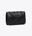 TORY BURCH  Fleming Soft Polished-Grain Small Flap Wallet image 2