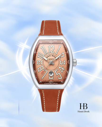 [Brand New] Franck Muller Vanguard Casablanca V45SCDT CASA ACCM Salmon Pink Dial 53.7 × 44 mm