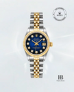 [Store Display] ROLEX Datejust Blue Gradient Diamond Jubilee Yellow Gold Stainless Steel 26 mm