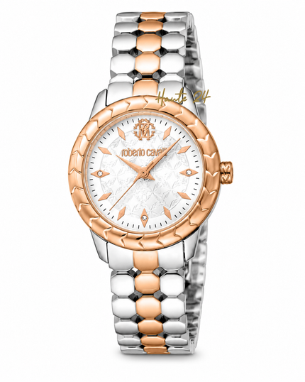 ROBERTO CAVALLI Mini Silver-tone Dial Ladies Watch