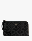 KATE SPADE Lucy Spade Flower Embroidered Medium L-zip Wristlet image 2