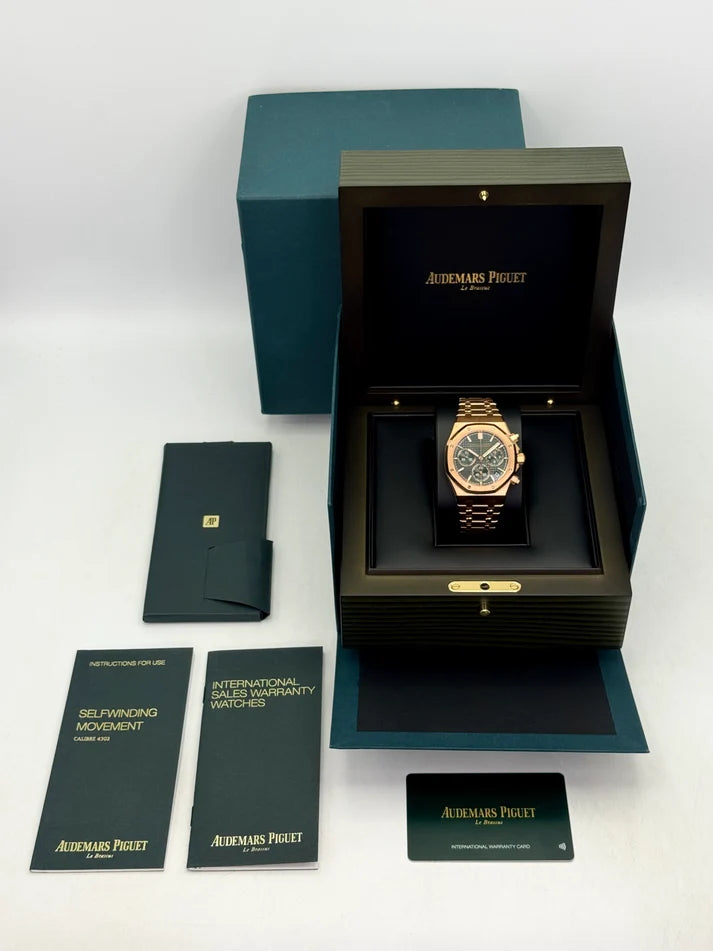 Audemars Piguet Royal Oak Self Winding Chronograph  26240OR.OO.1320OR.08 18-carat Pink Gold Khaki Green 