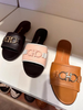 SALVATORE FERRAGAMO Gancini Flip-Flop Sandals - Brown, 38.5 image
