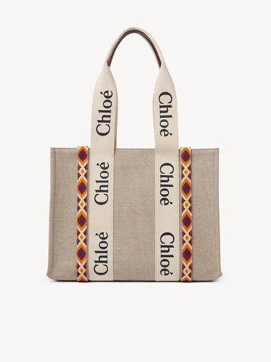 CHLOE Medium Woody Tote Bag - Sepia Brown (@Delhi Studio) image 0