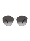 Salvatore Ferragamo  Grey Gradient Irregular Ladies Sunglasses image 1