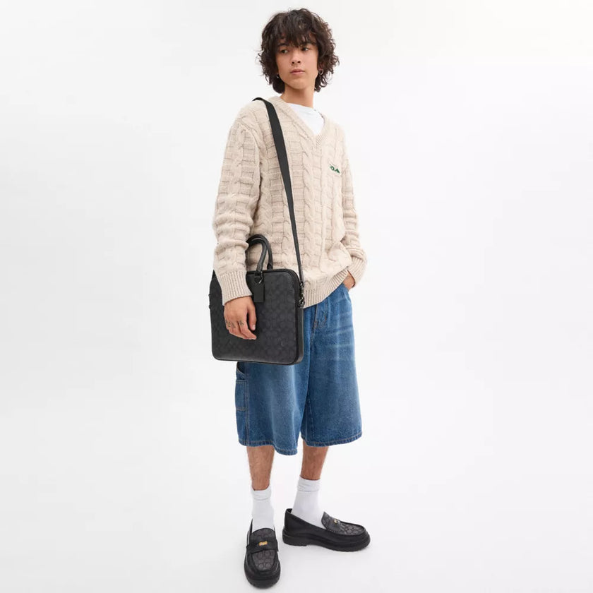 COACH Gotham Slim Briefcase In Signature Canvas image 1