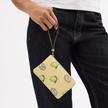 COACH Corner Zip Wristlet With Lemon Print image 2