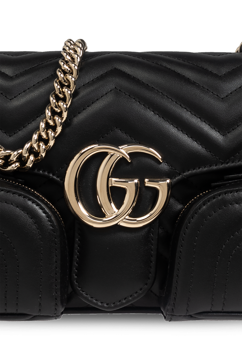 GUCCI GG Marmont Shoulder Bag Black image 3
