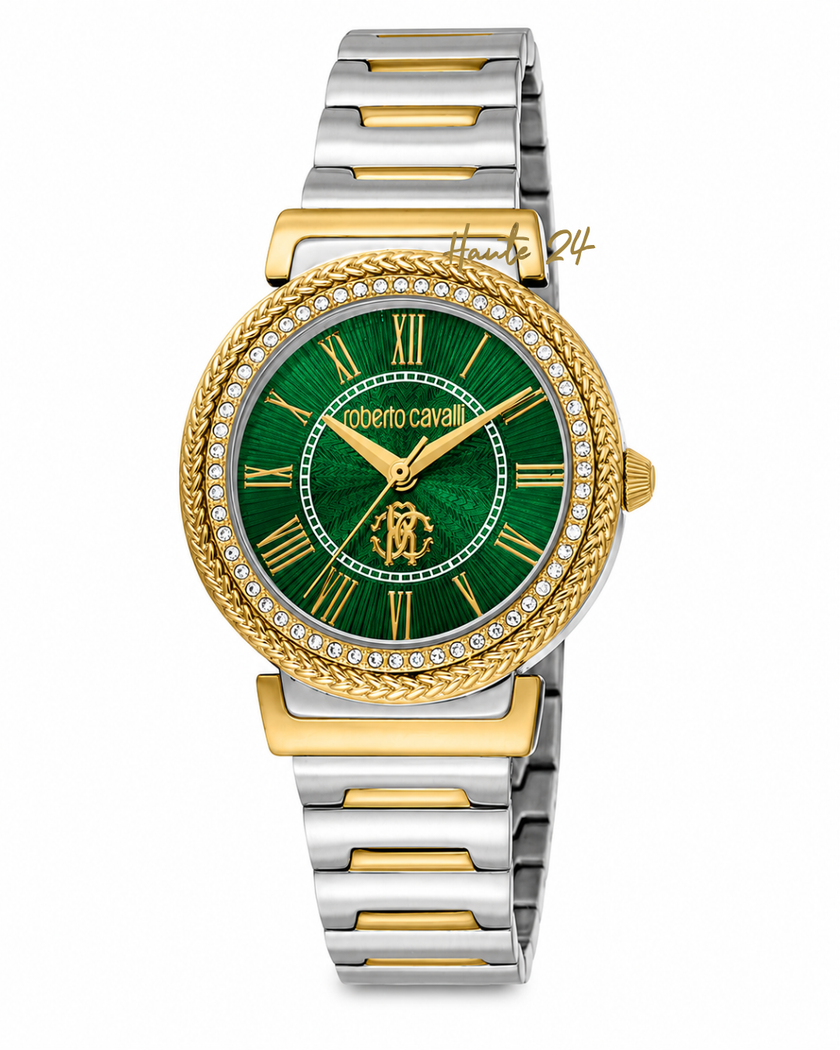 ROBERTO CAVALLI Glam Green Dial Ladies Watch