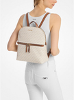 MICHAEL KORS Dallas Medium Signature Logo Backpack - Vanilla image 1