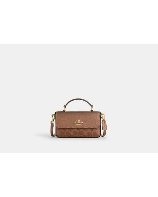 COACH Women's Black Mini Josie Top Handle Bag image 0