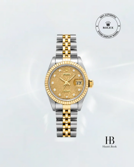[Store Display] ROLEX Datejust Champagne/Computer Diamond Jubilee Yellow Gold Stainless Steel 26 mm