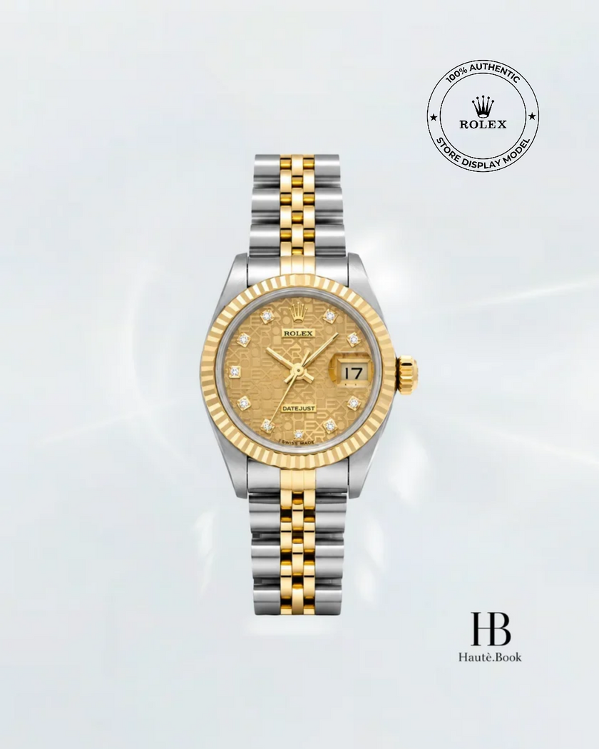 [Store Display] ROLEX Datejust Champagne/Computer Diamond Jubilee Yellow Gold Stainless Steel 26 mm