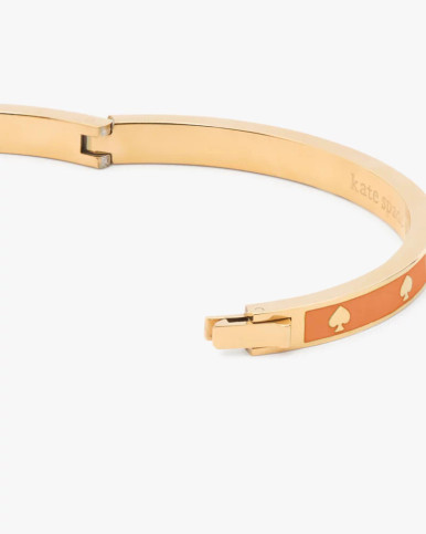 KATE SPADE Spot The Spade Enamel Hinged Bangle - Cayenne Pepper image 0