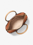 MICHAEL KORS Mercer Medium Color-Block Belted Satchel CAMEL MLT image 2