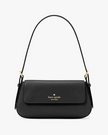 KATE SPADE Madison Saffiano Leather Small Flap Shoulder Bag (Arriving In Delhi) - Black image