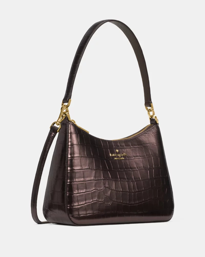 KATE SPADE Margot Metallic Croc Embossed Convertible Shoulder Bag image 2