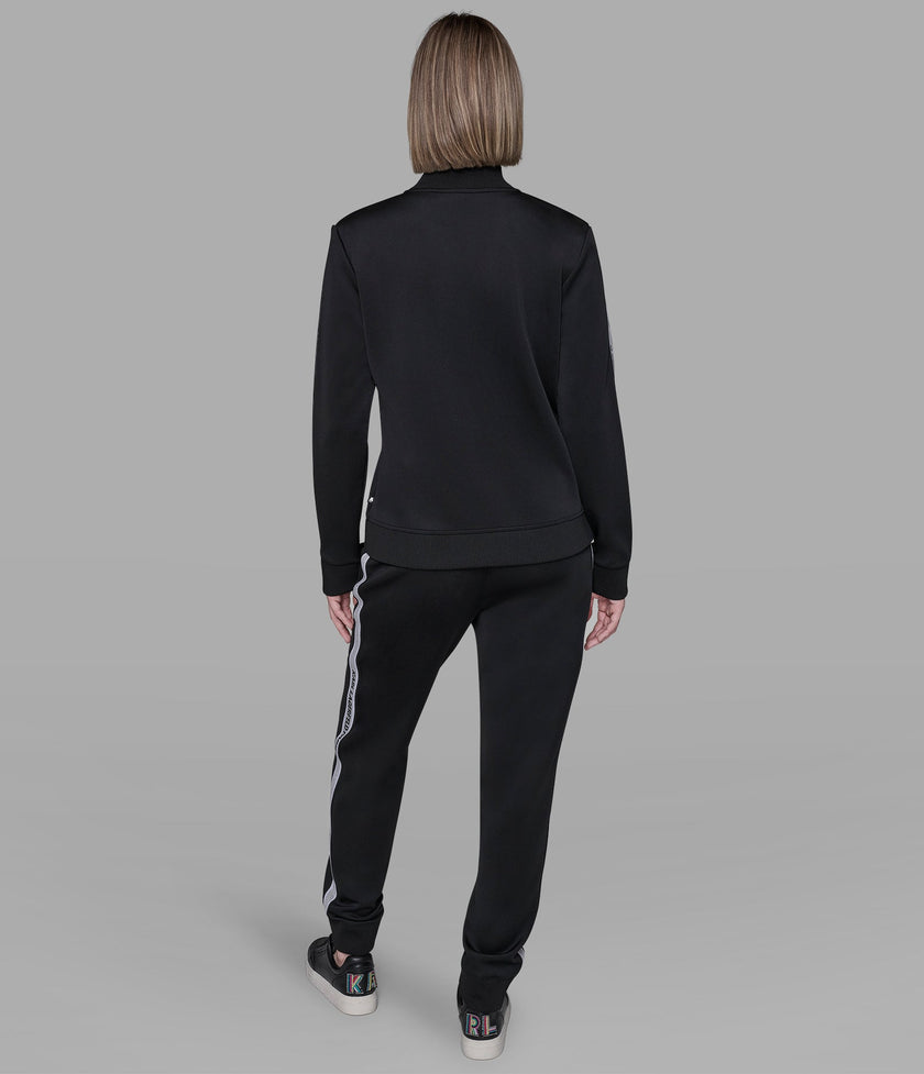 KARL LAGERFELD Co-ord Logo Tape Track Jacket (Arriving In Delhi) image 1