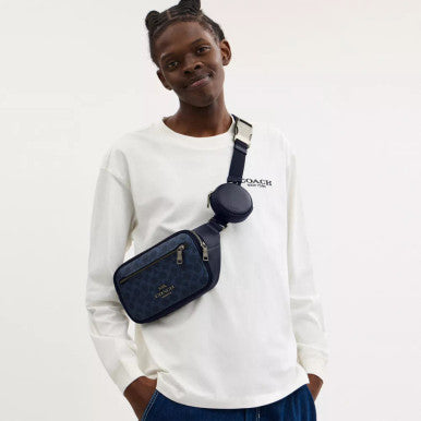 COACH Elias Belt Bag In Signature Canvas image 0