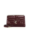 JIMMY CHOO Varenne Quilted Leather Shoulder Bag - Burgundy Light Gold image 3