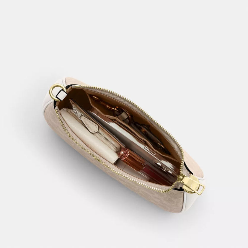 COACH Teri Shoulder Bag In Signature Canvas Gold/Sand/Chalk image 1