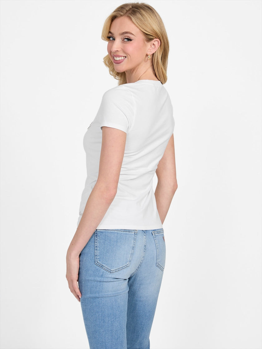 GUESS Eco Chrysalis Butterfly Tee - White image 1