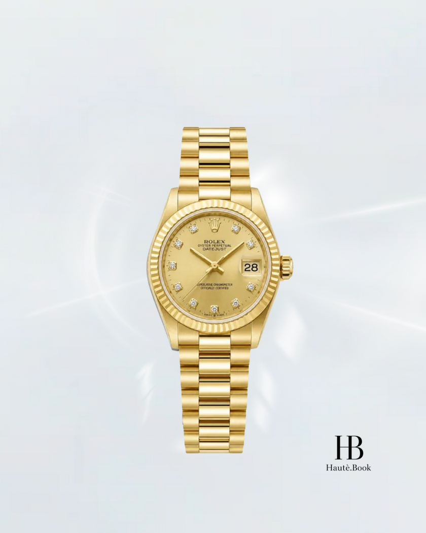 [Classics] ROLEX Lady-Datejust Full Gold Presidential 31mm