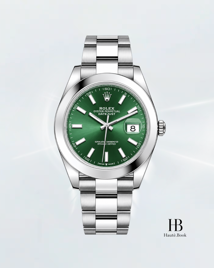 [Brand New]Rolex Datejust  Mint Green Dial Smooth Bezel 126300 41MM