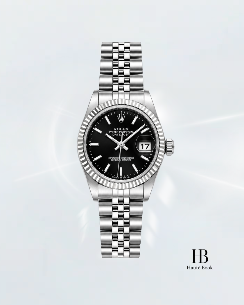 [Store Display] ROLEX Datejust  Black Jubilee Stainless Steel White Gold 26 mm